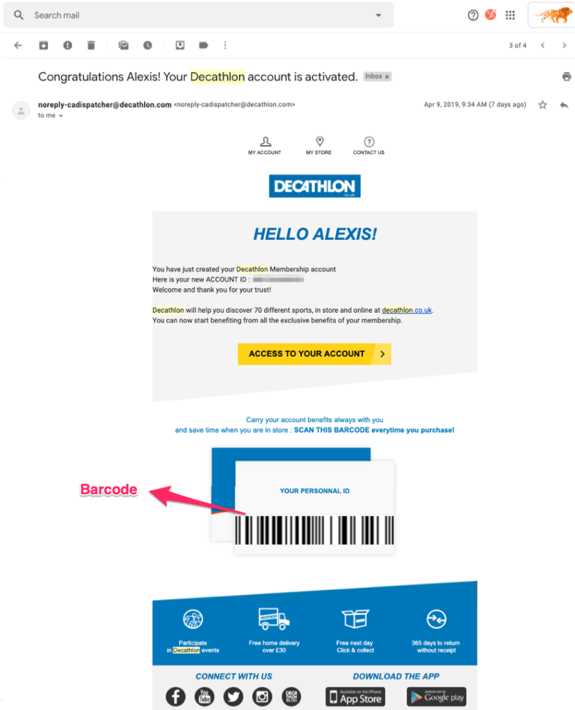 decathlon account login