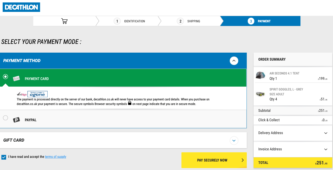 paymentprocessdecathlonwebsiteuk MAD Kings
